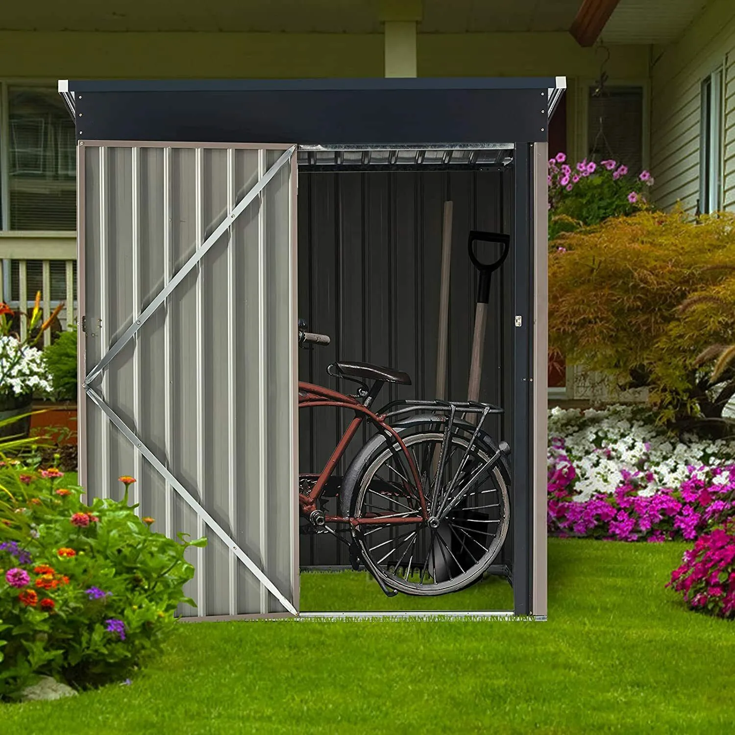 5' x 3' Metal Storage Shed