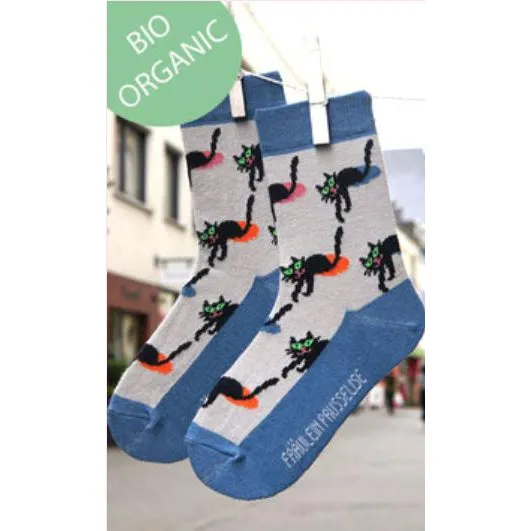 Adult Black Cat Socks