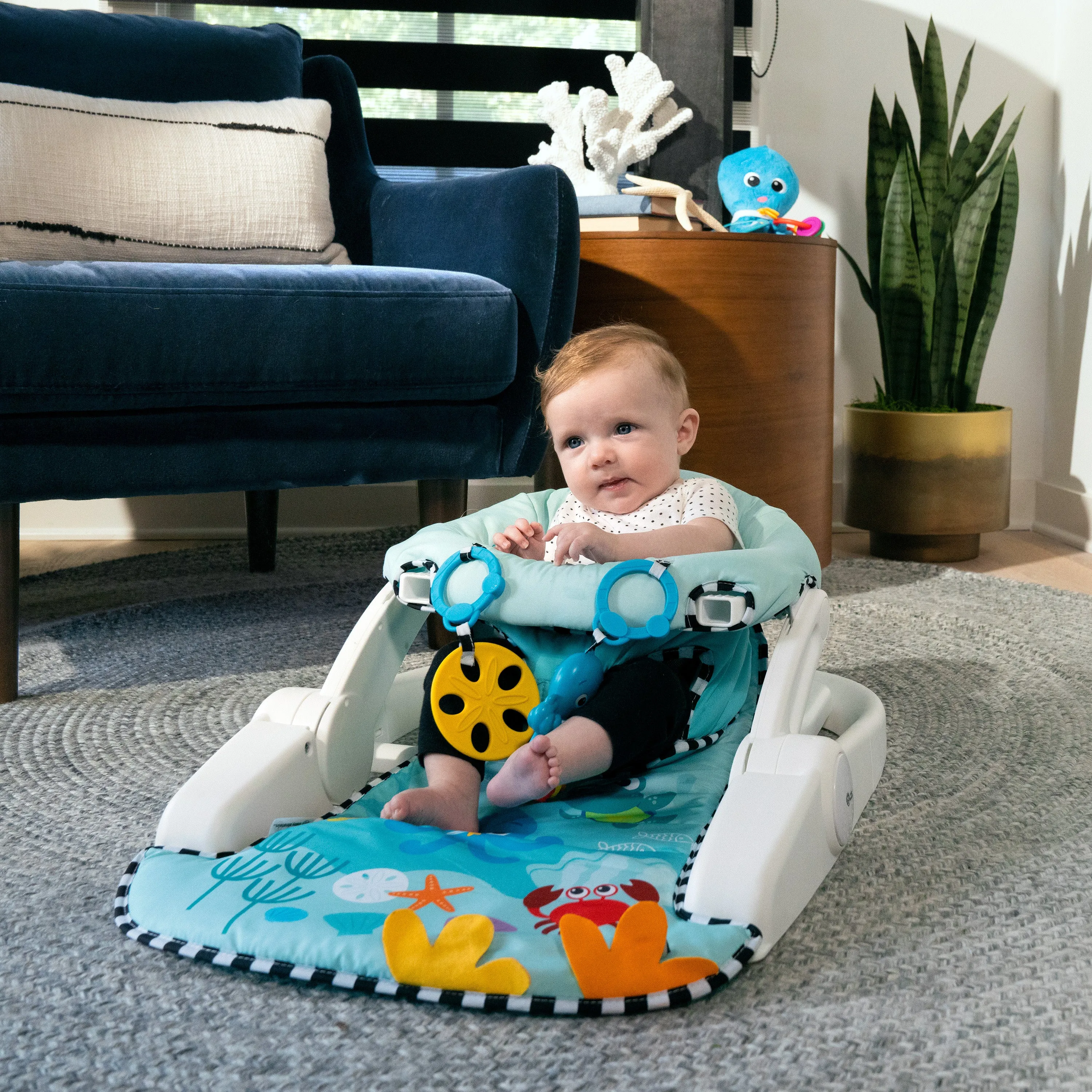 Baby Einstein Sea of Support 2-in-1 Sit-Up Floor Seat, Ages 4 Months and Up