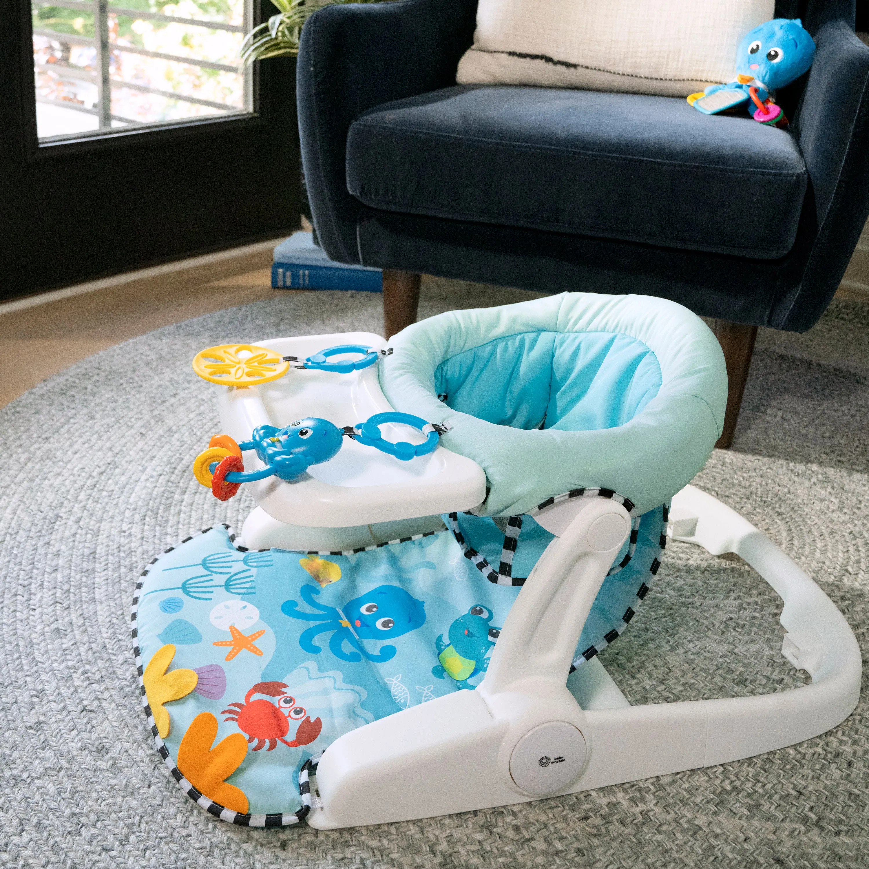 Baby Einstein Sea of Support 2-in-1 Sit-Up Floor Seat, Ages 4 Months and Up