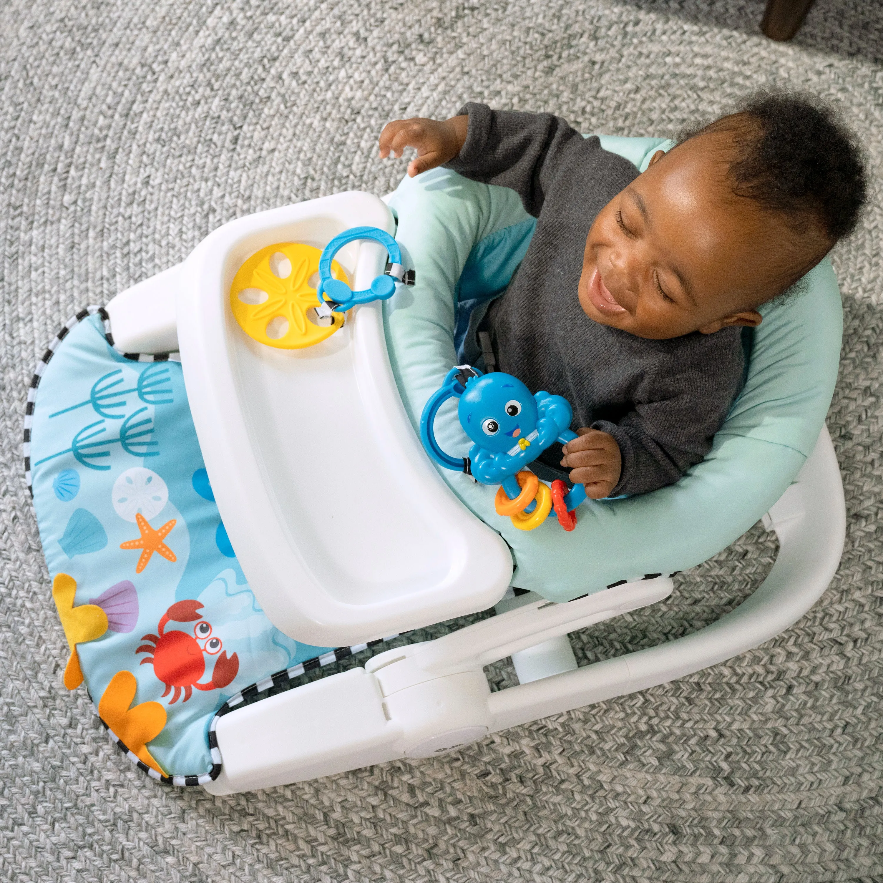 Baby Einstein Sea of Support 2-in-1 Sit-Up Floor Seat, Ages 4 Months and Up