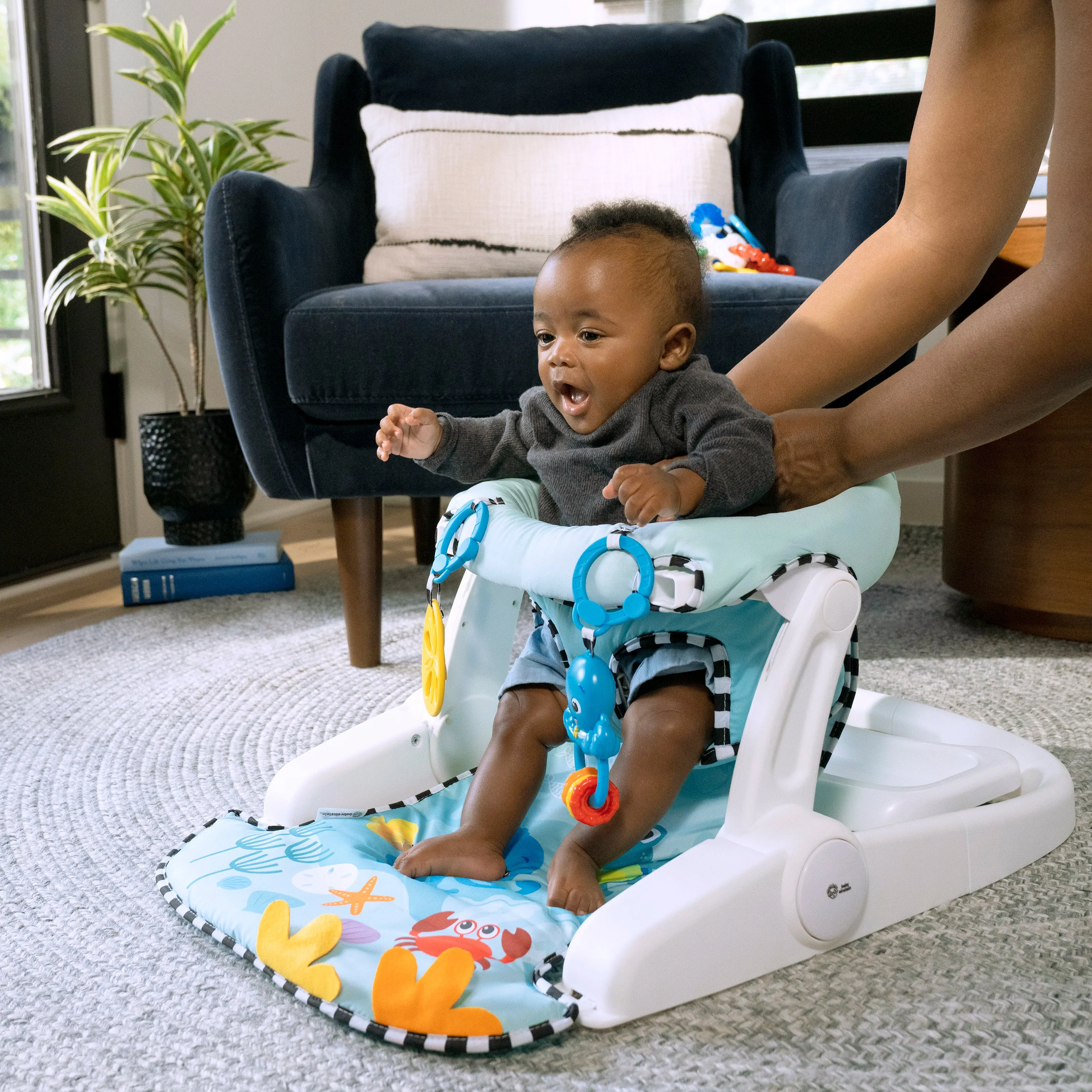 Baby Einstein Sea of Support 2-in-1 Sit-Up Floor Seat, Ages 4 Months and Up