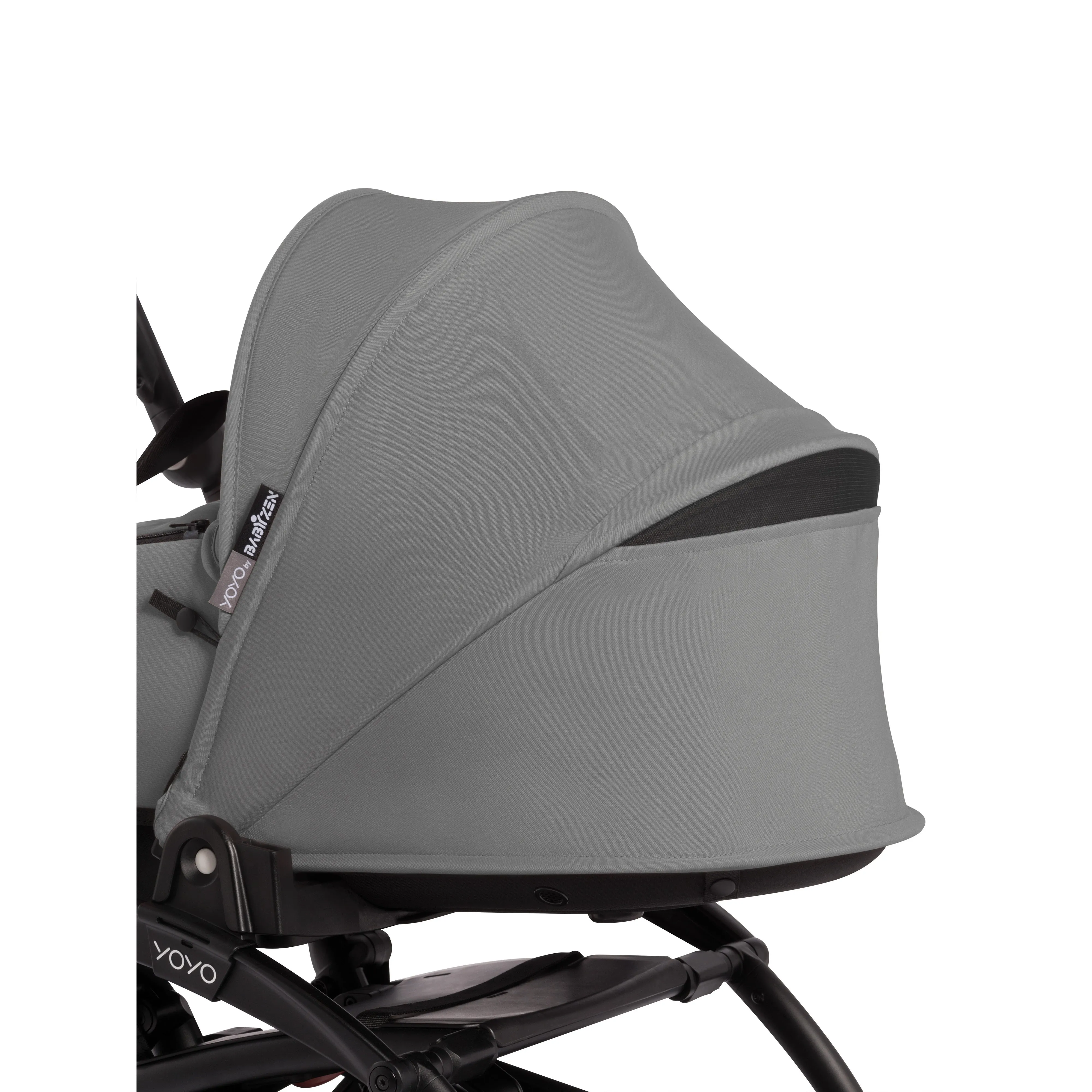 BABYZEN YOYO² Baby Stroller Set - White Frame with Grey Bassinet