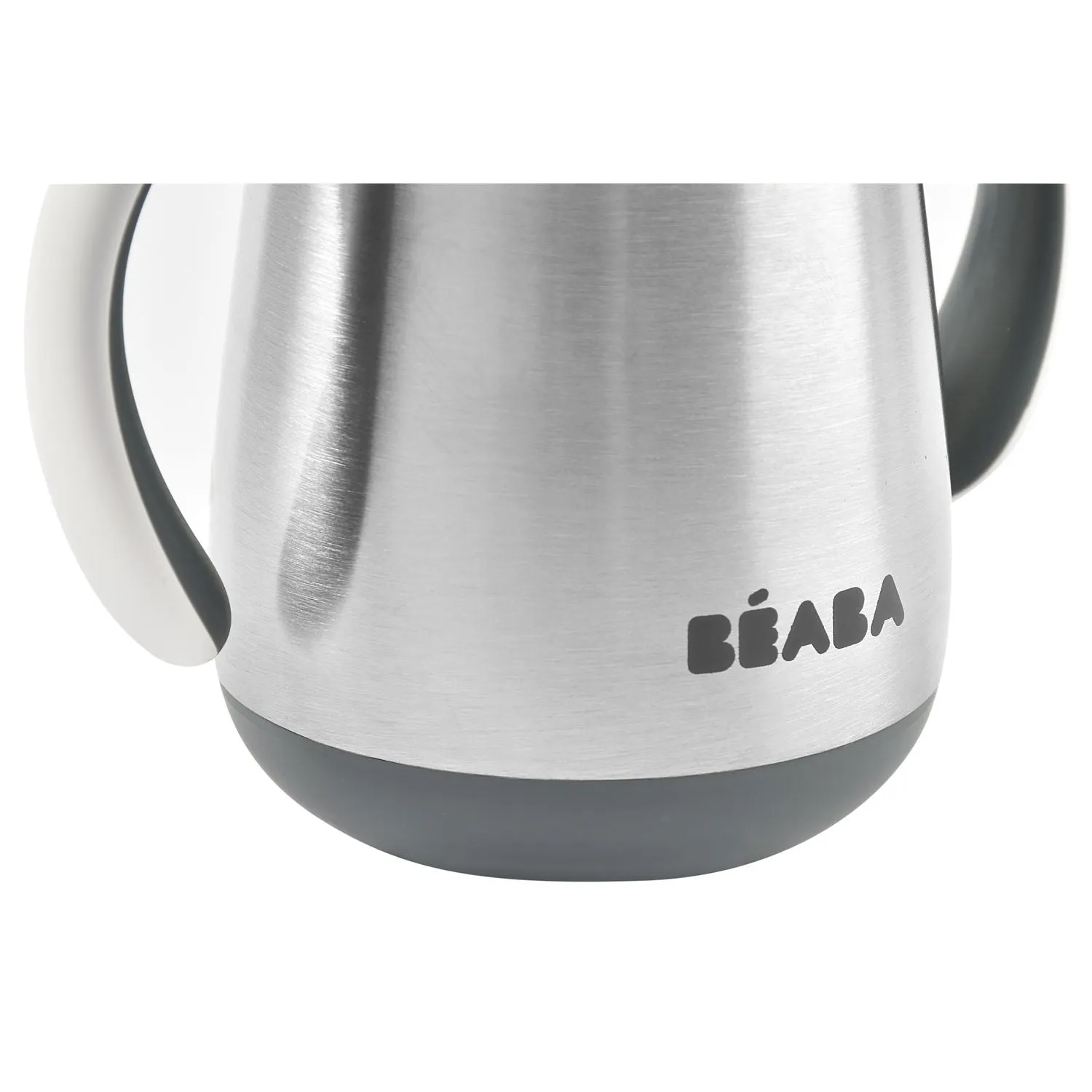 Beaba Stainless Steel Straw Cup - Grey