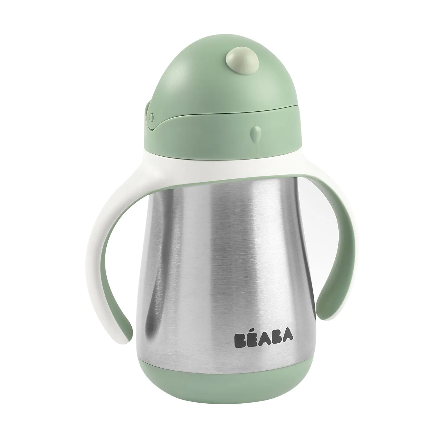 Beaba Stainless Steel Straw Cup - Sage