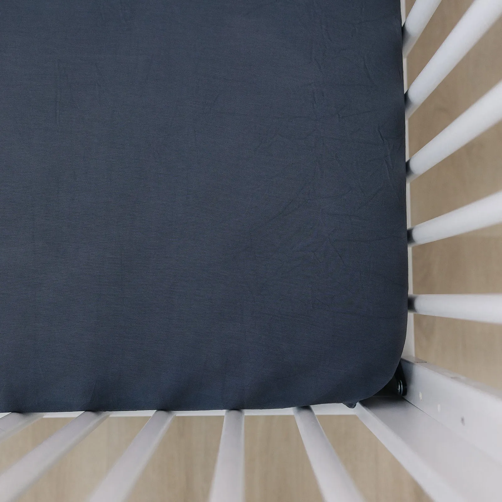 Charcoal Bamboo Stretch Crib Sheet