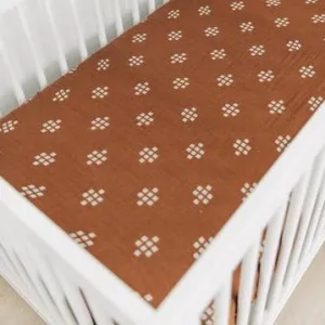 Chestnut Muslin Crib Sheet