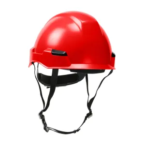 CLEARANCE...BRAND-NEW...Dynamic Safety HP142R-15 Climbing Hard Hat, Red, Universal Size, ANSI Type II. Each