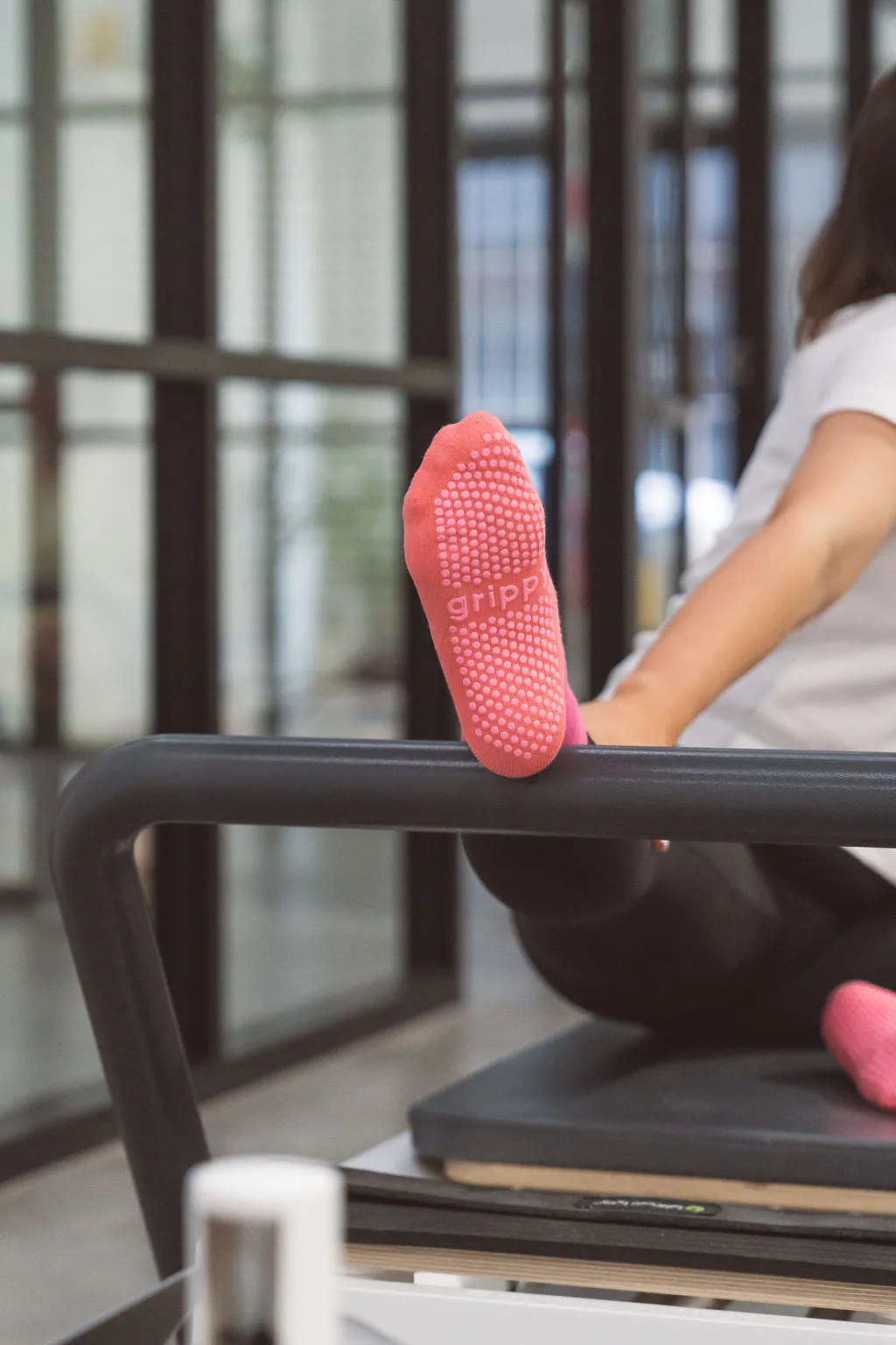 Colour Block Grippy Socks