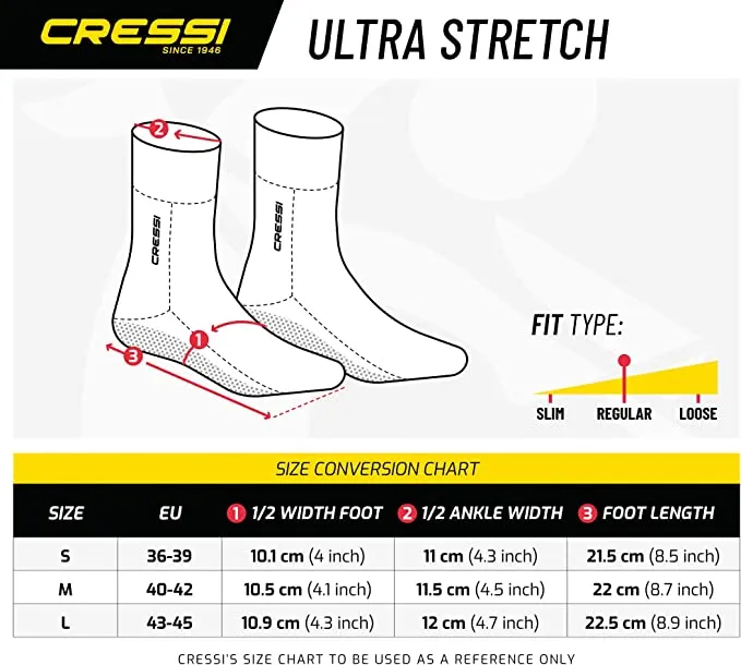 Cressi Ultra Stretch Dive Socks 1.5mm