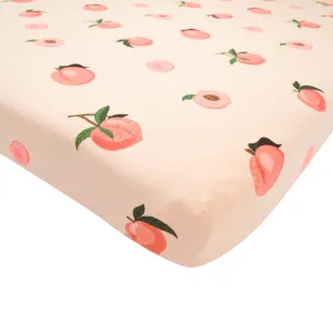 Crib Sheet in Peach