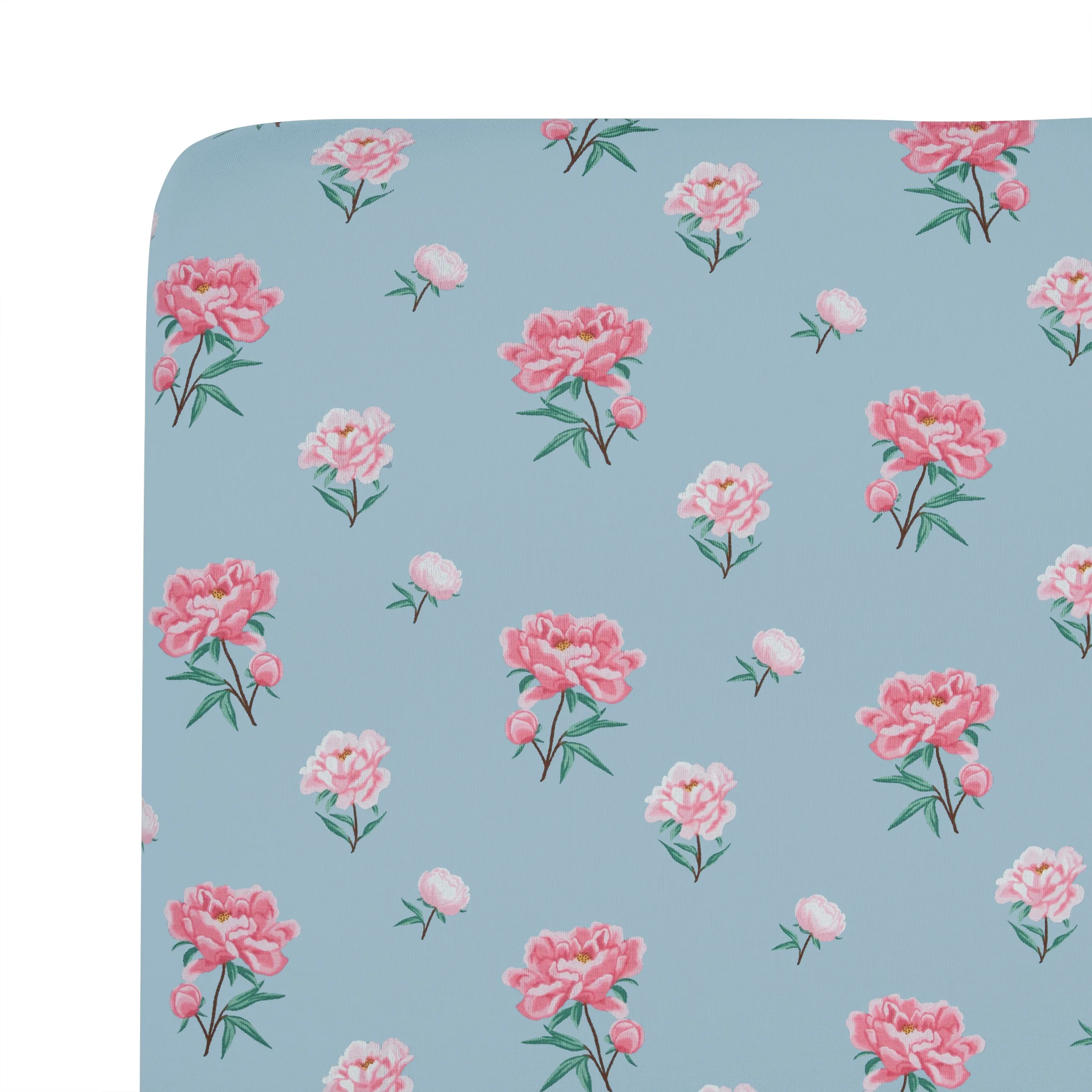 Crib Sheet in Peony