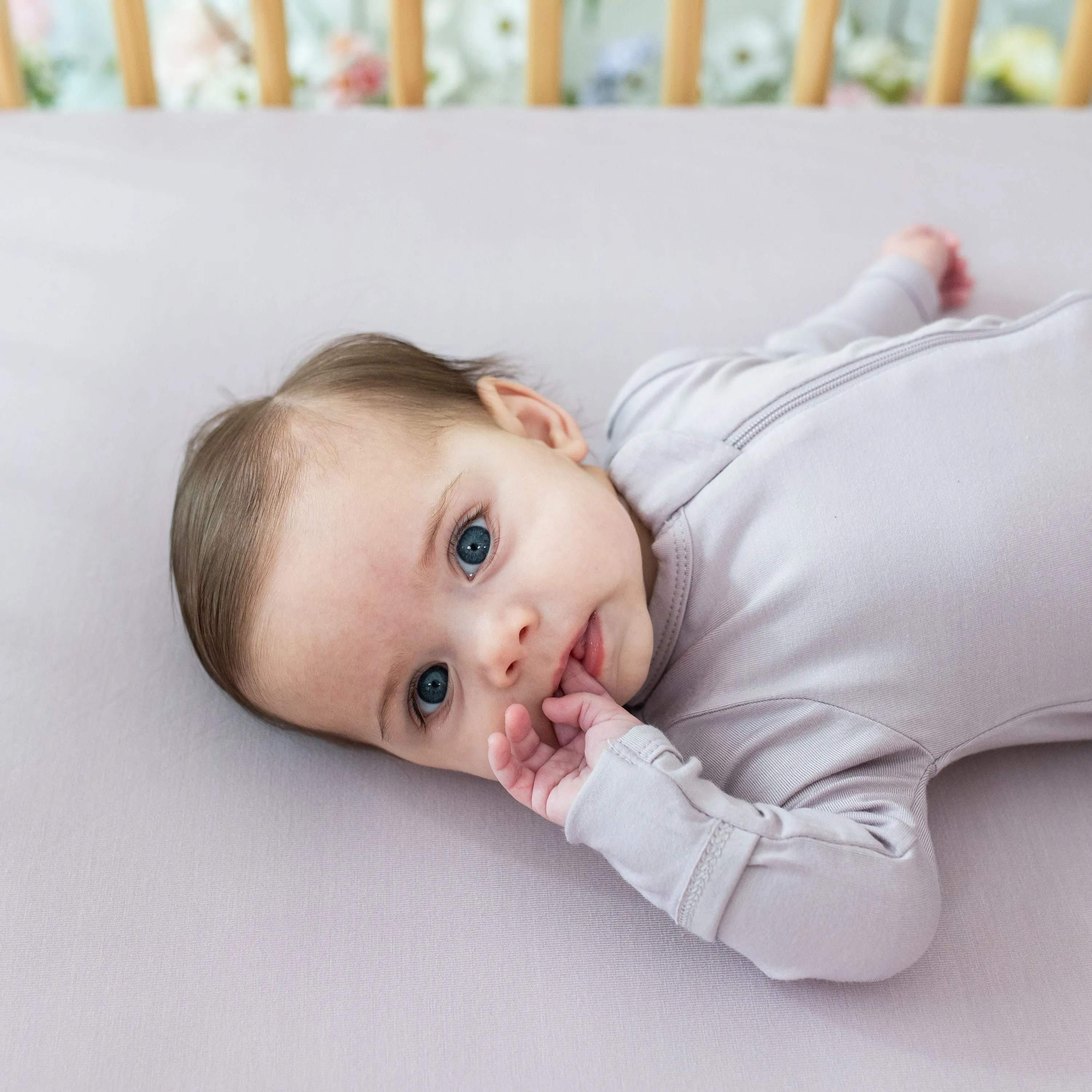 Crib Sheet in Wisteria