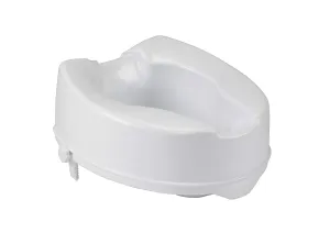 Drive Medical 12066 Raised Toilet Seat with Lock, Standard Seat, 6"