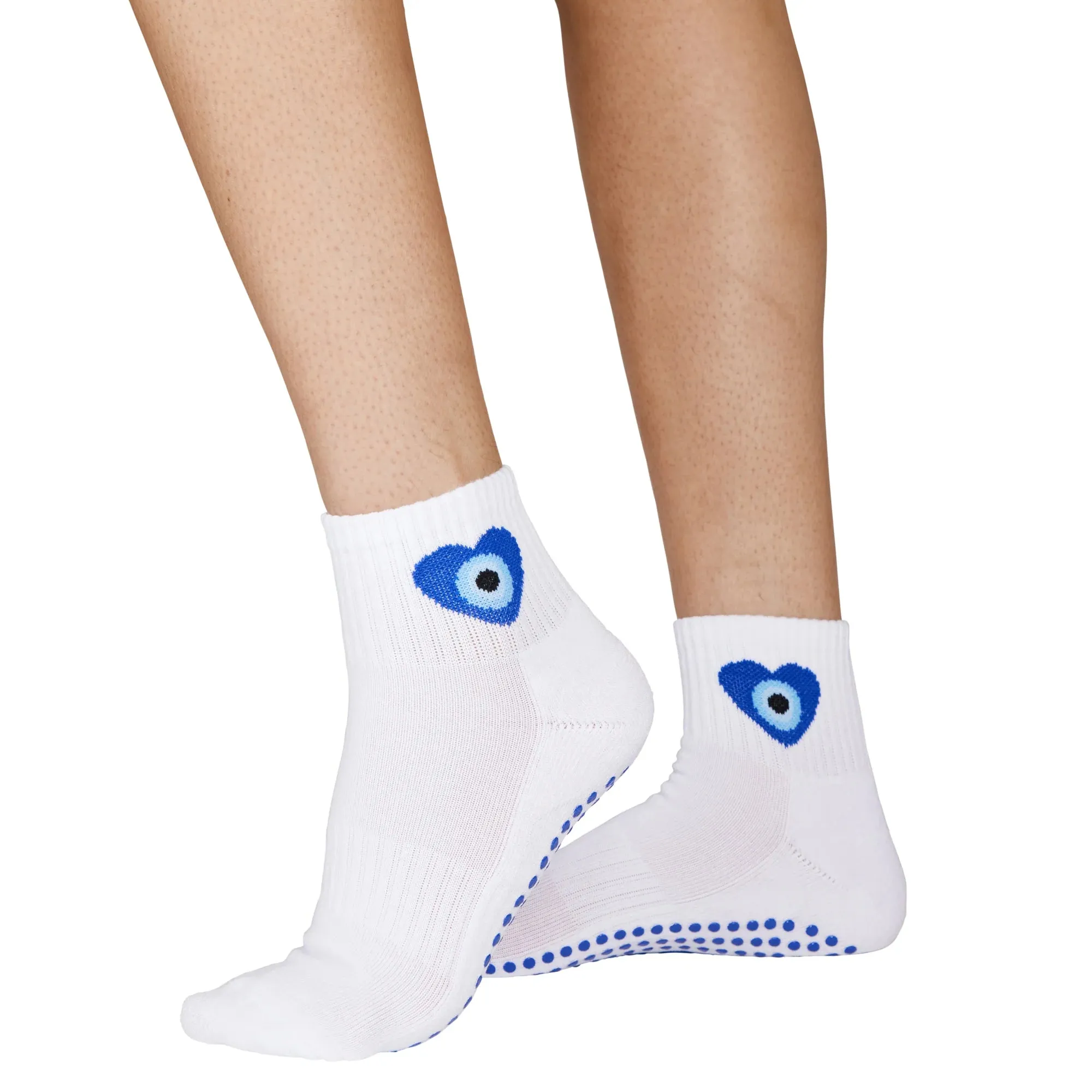 Evil Eye - Ankle Grip Sock (Barre / Pilates)