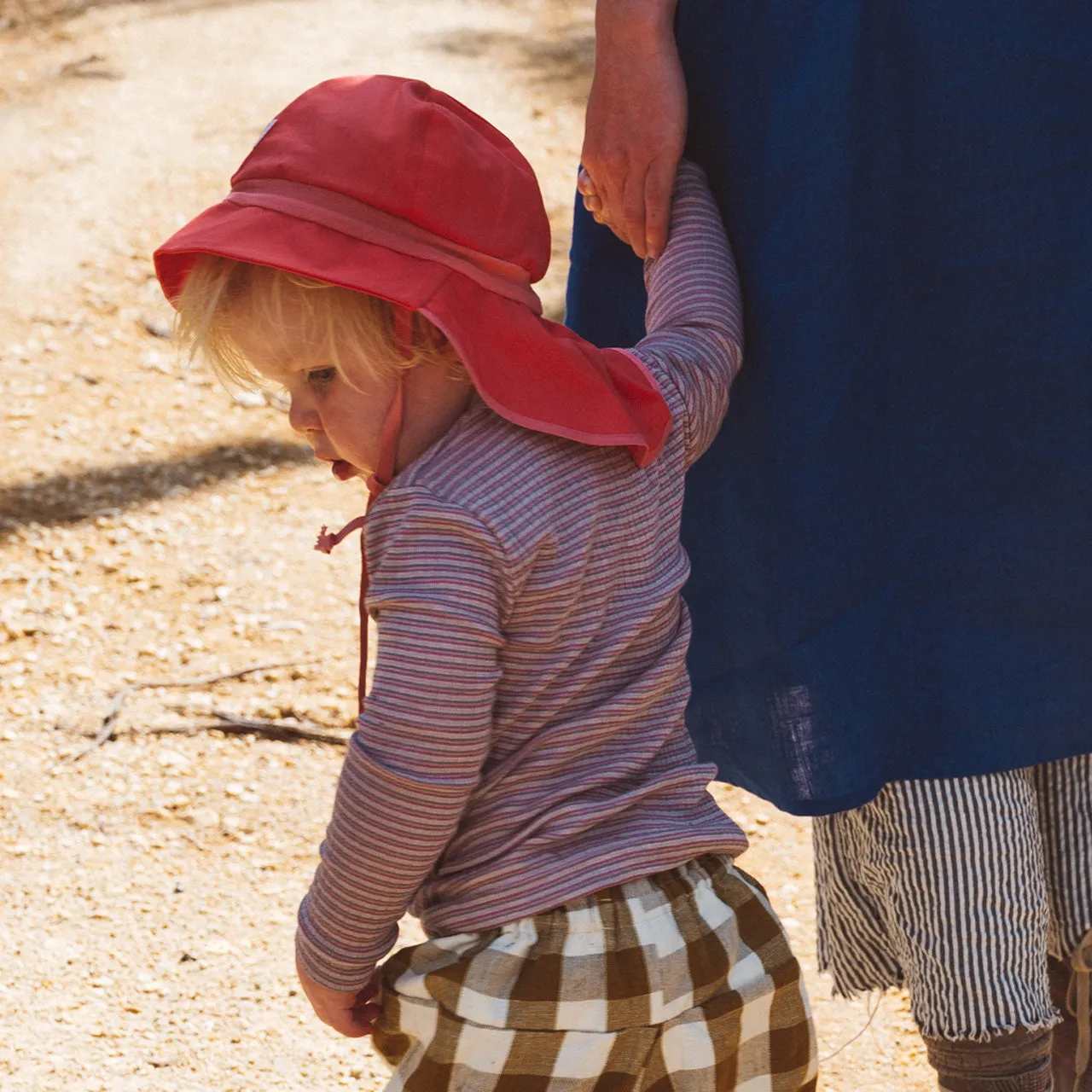 Firefighter Sun Hat - 100% Organic Cotton Muslin (6m-5y )