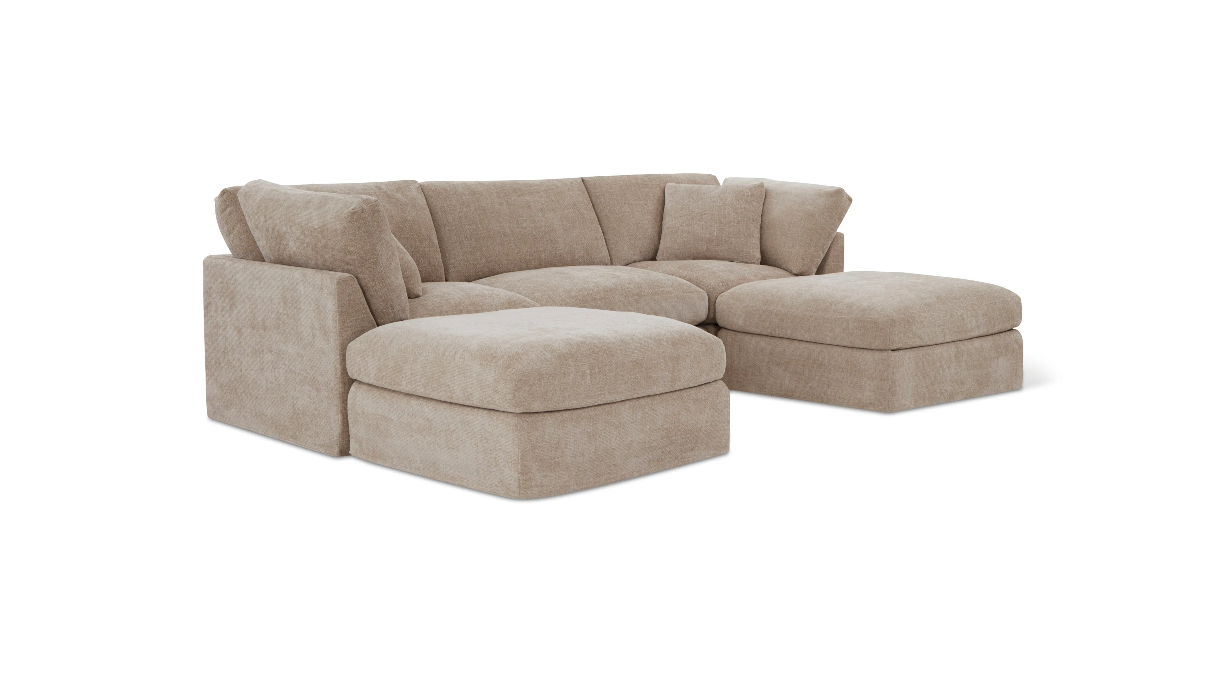 Get Together™ 5-Piece Modular U-Shaped Sectional, Standard, Champagne