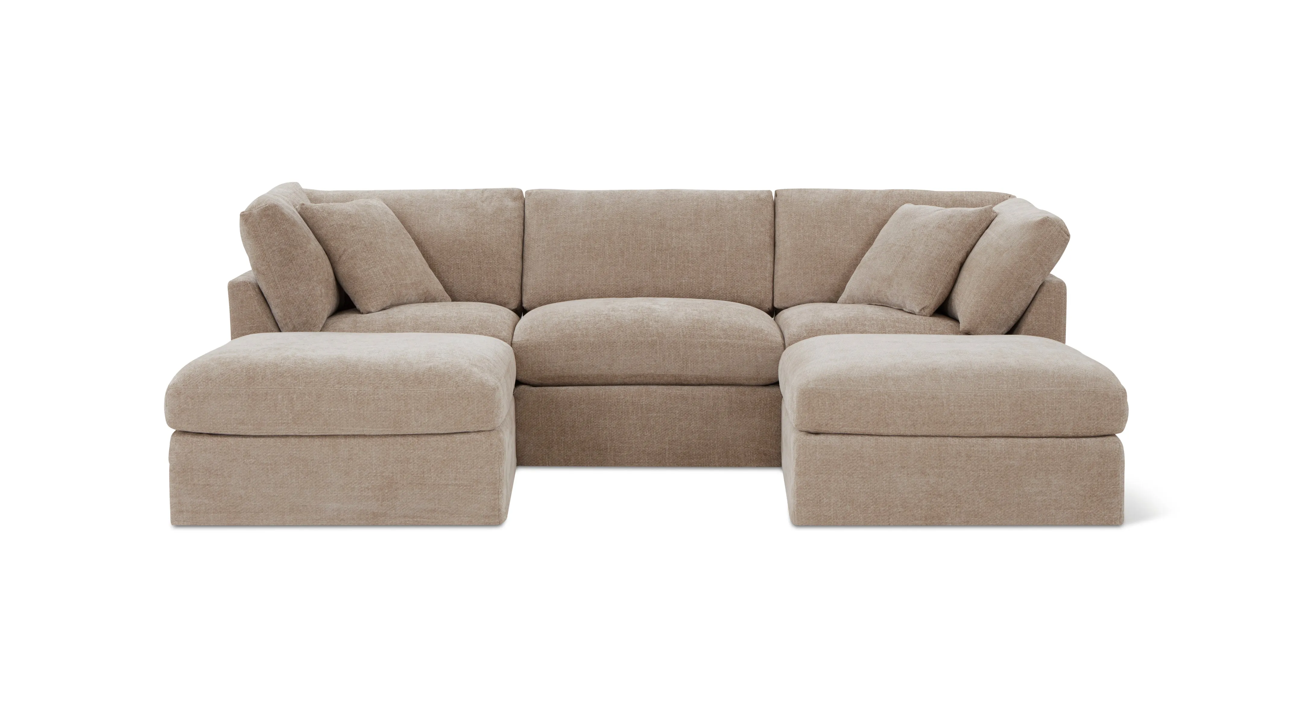 Get Together™ 5-Piece Modular U-Shaped Sectional, Standard, Champagne