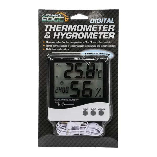 Grower's Edge® Large Display Thermometer/Hygrometer