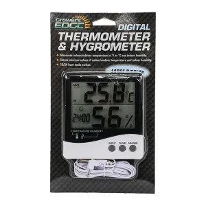 Grower's Edge® Large Display Thermometer/Hygrometer