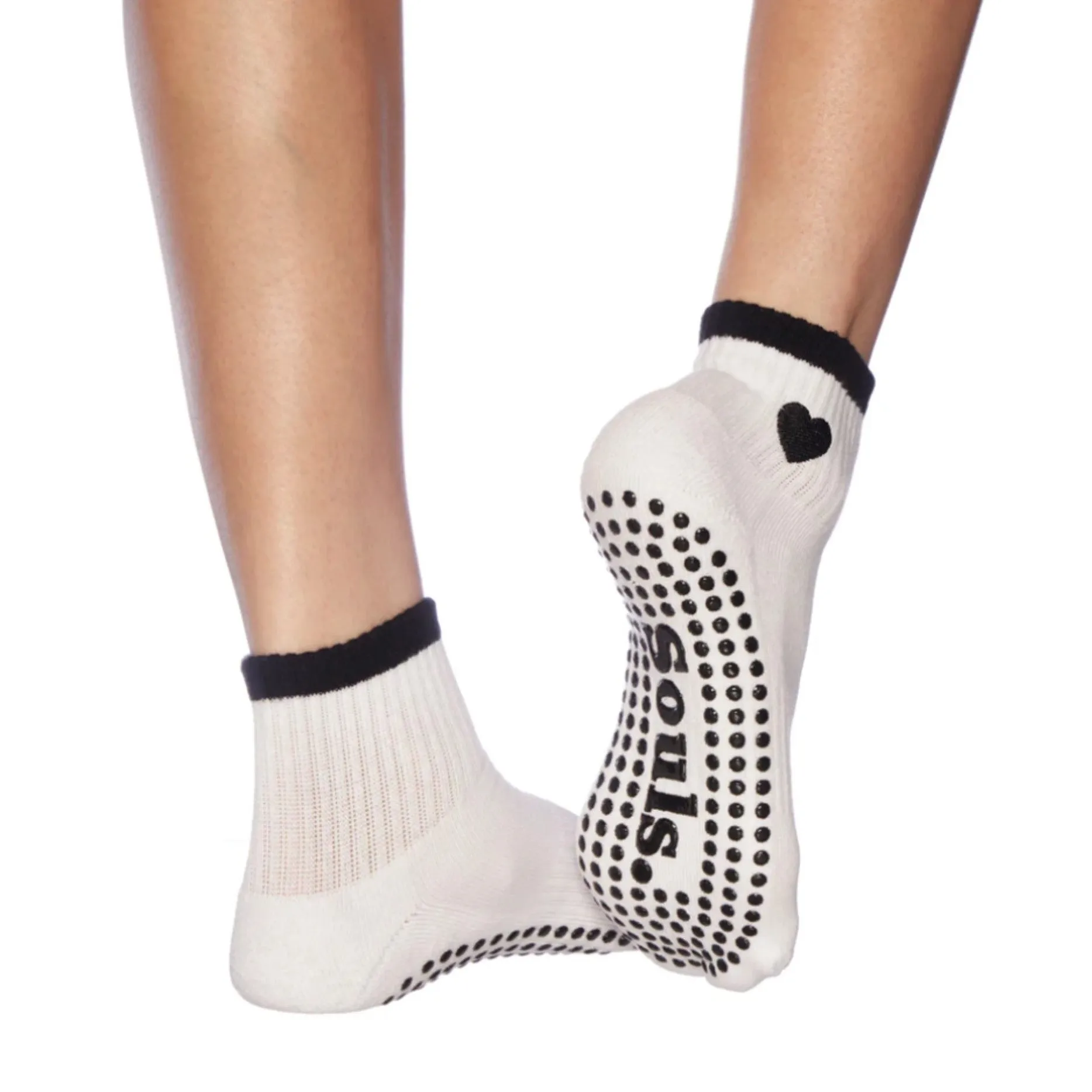 Heart - Crew Grip Sock (Barre / Pilates)