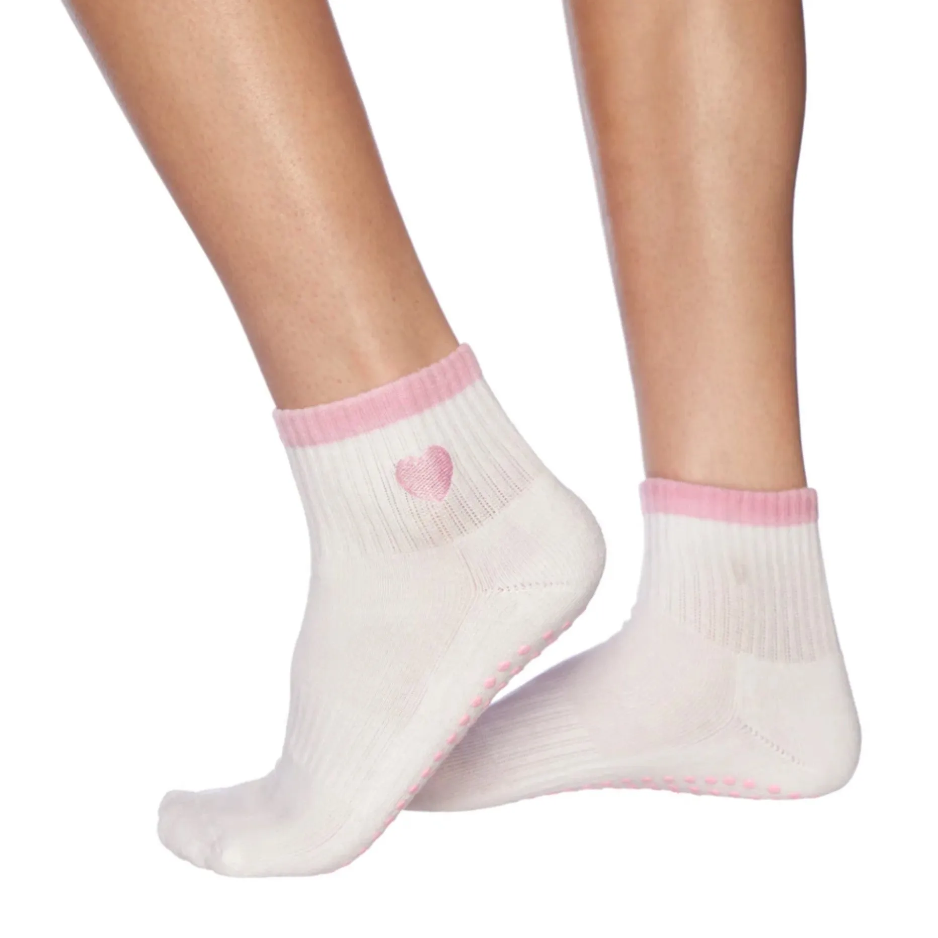 Heart - Crew Grip Sock (Barre / Pilates)