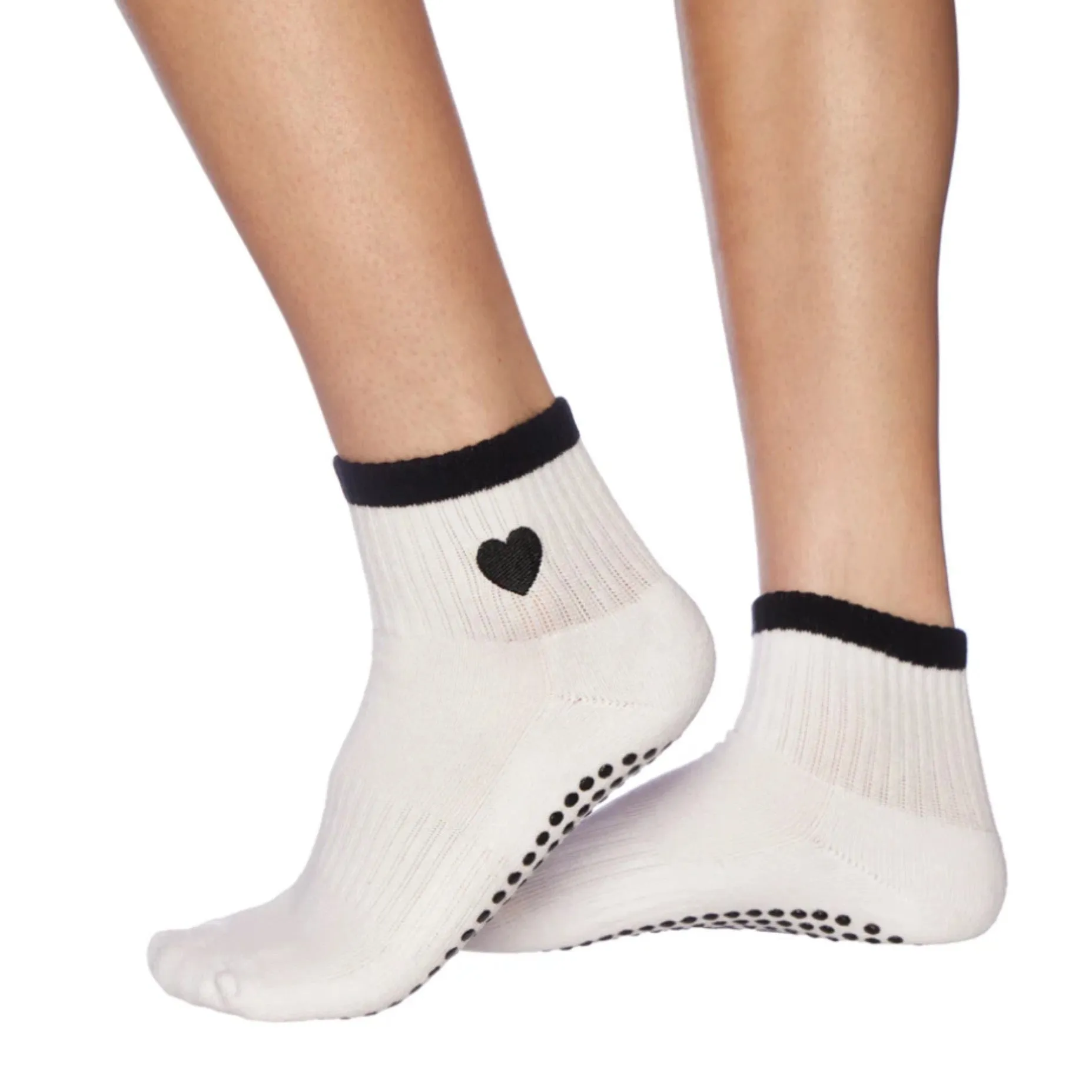 Heart - Crew Grip Sock (Barre / Pilates)