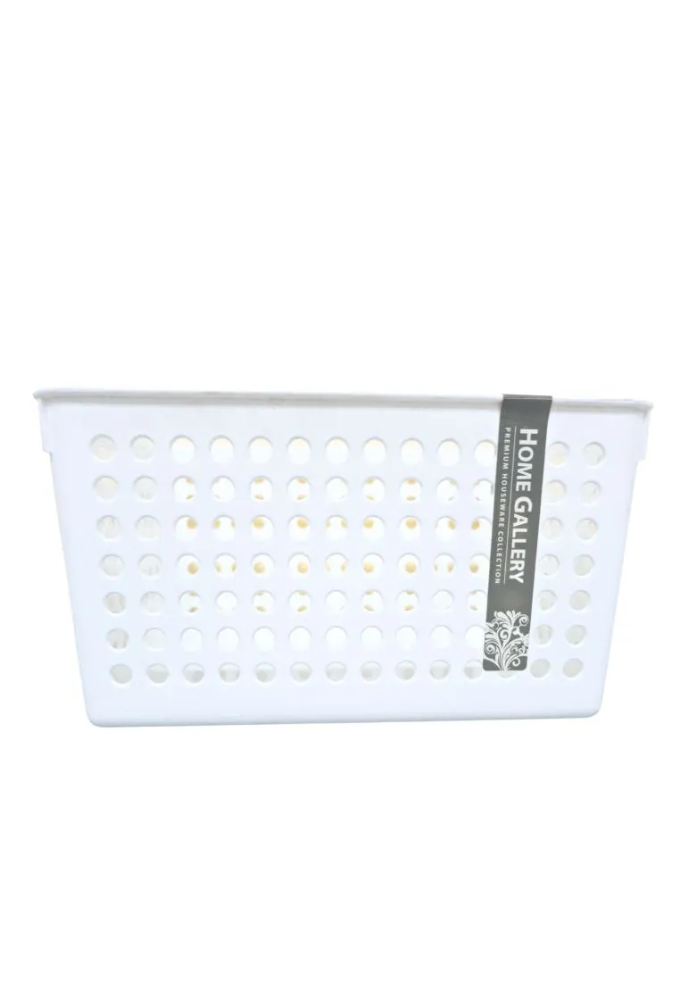 Home Gallery Storage Basket - White 28 x 16 x 15cm