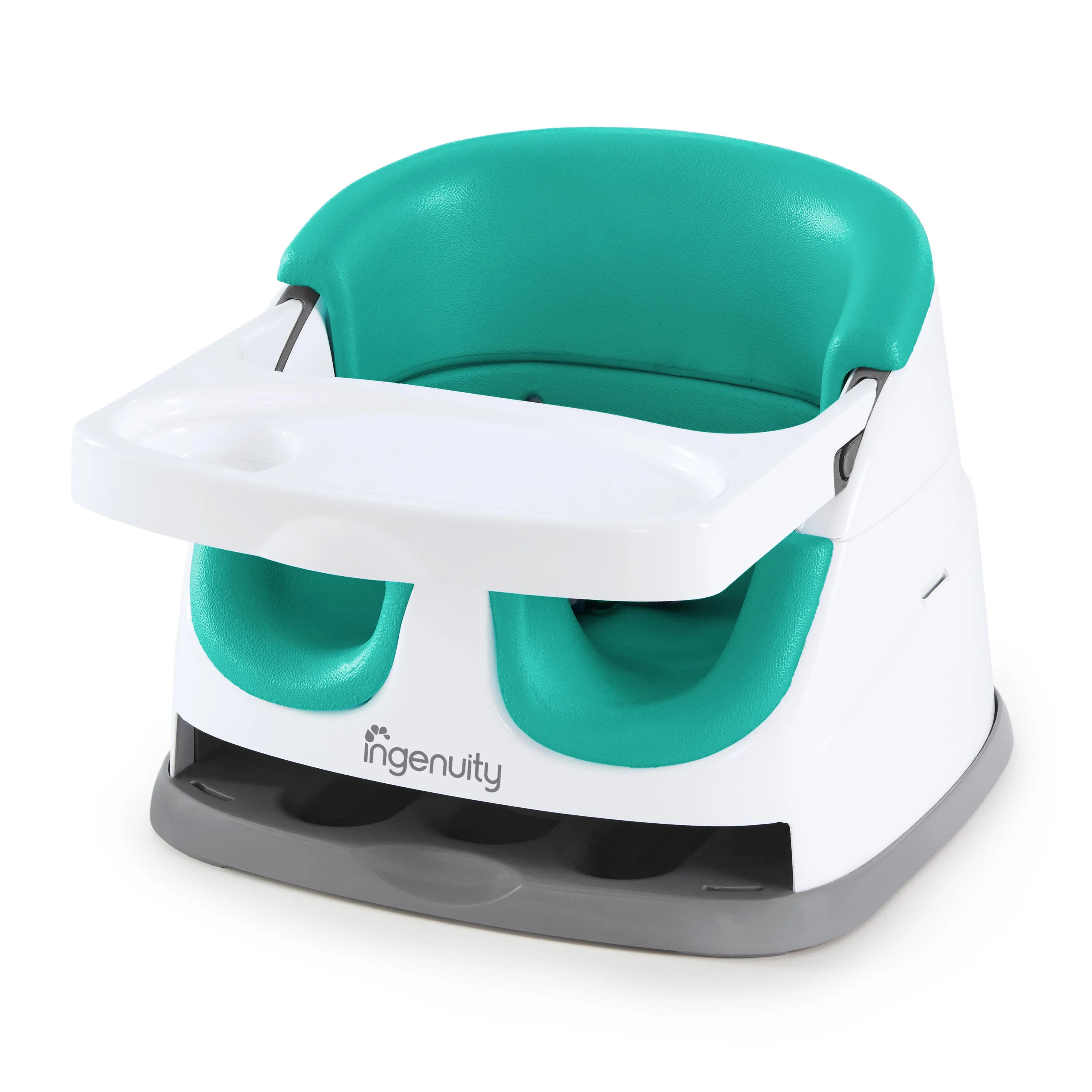 Ingenuity Baby Base 2-in-1 Booster Feeding and Floor Seat, Ultramarine Green