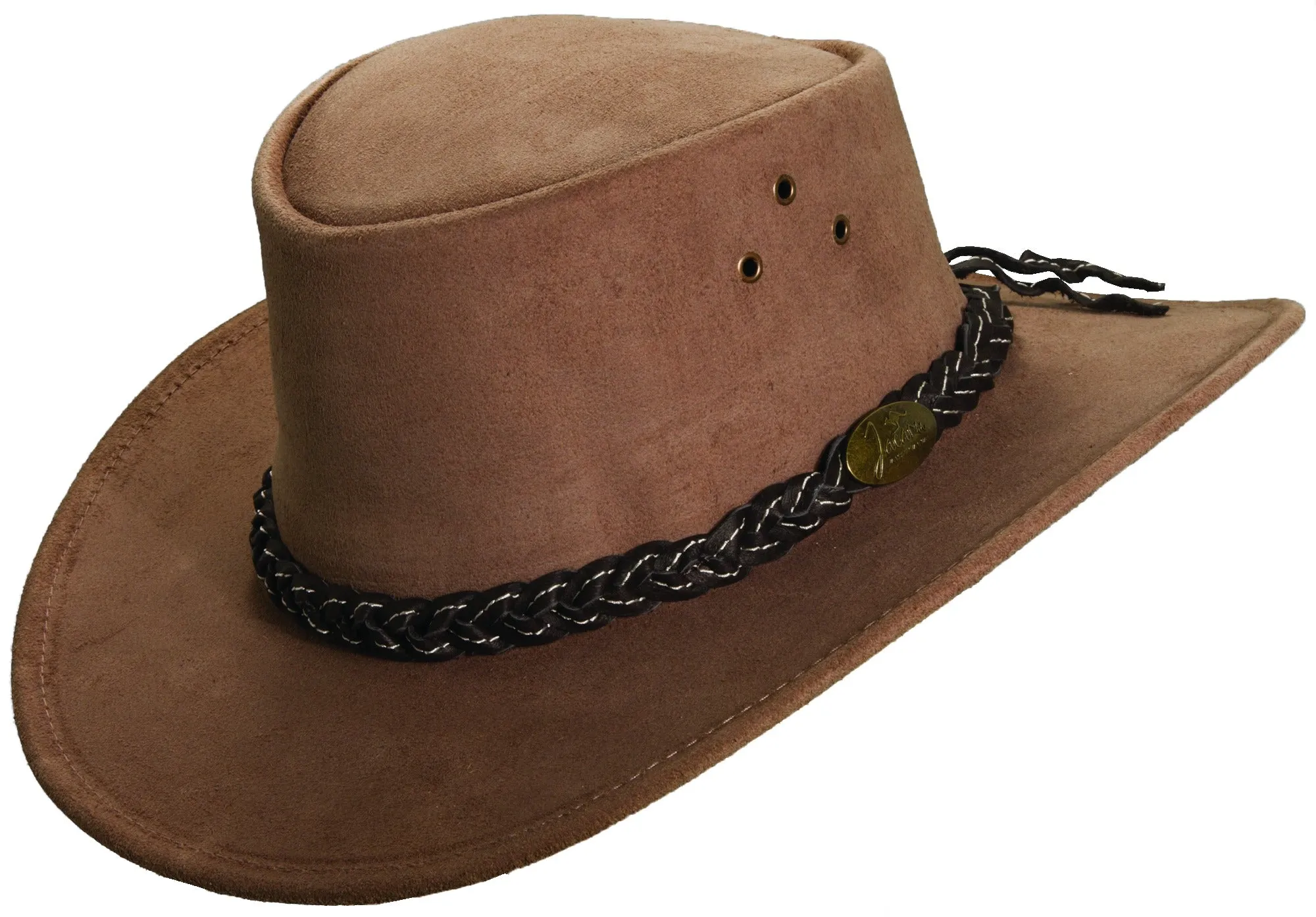 Jacaru Australia Wallaroo Suede Outback Hat