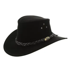 Jacaru Hats Wallaroo Suede - Black