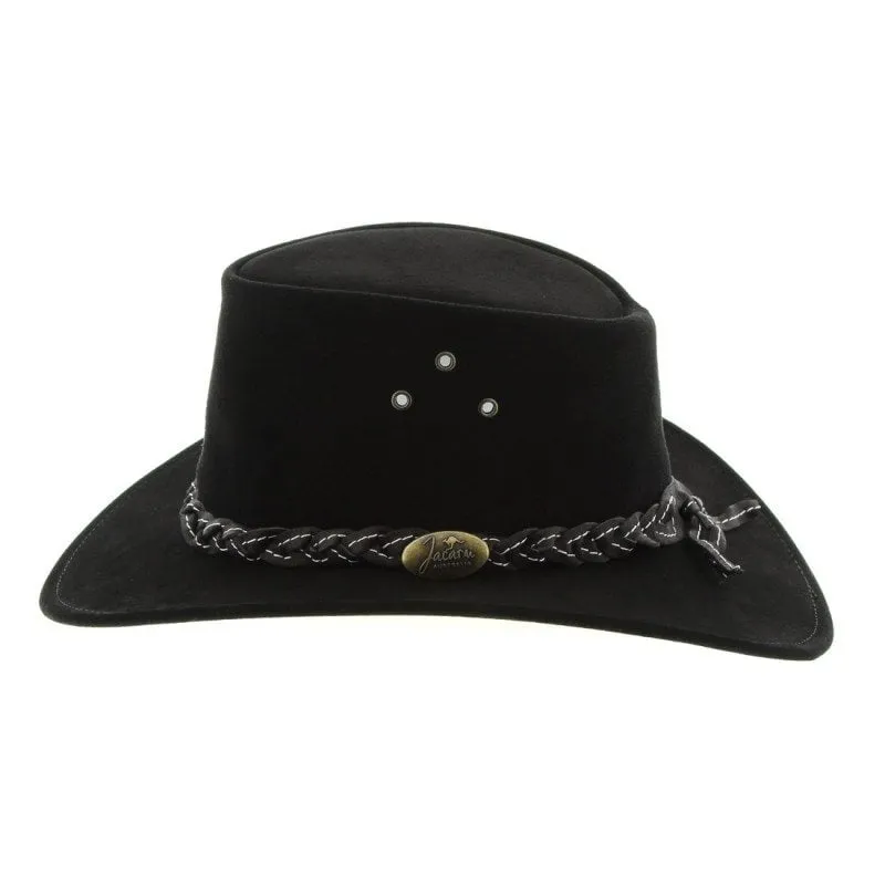 Jacaru Hats Wallaroo Suede - Black