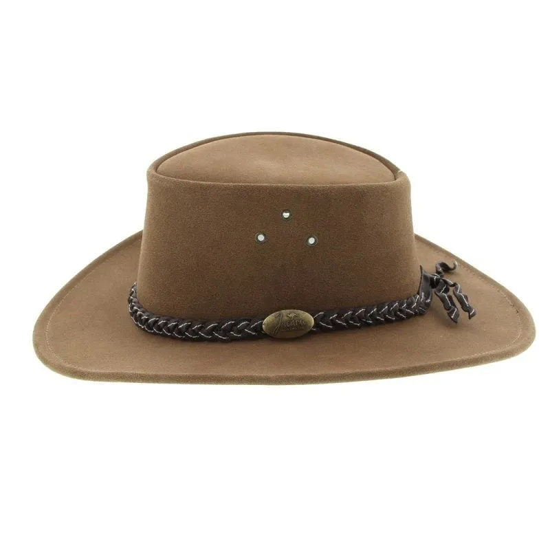 Jacaru Hats Wallaroo Suede - Mushroom