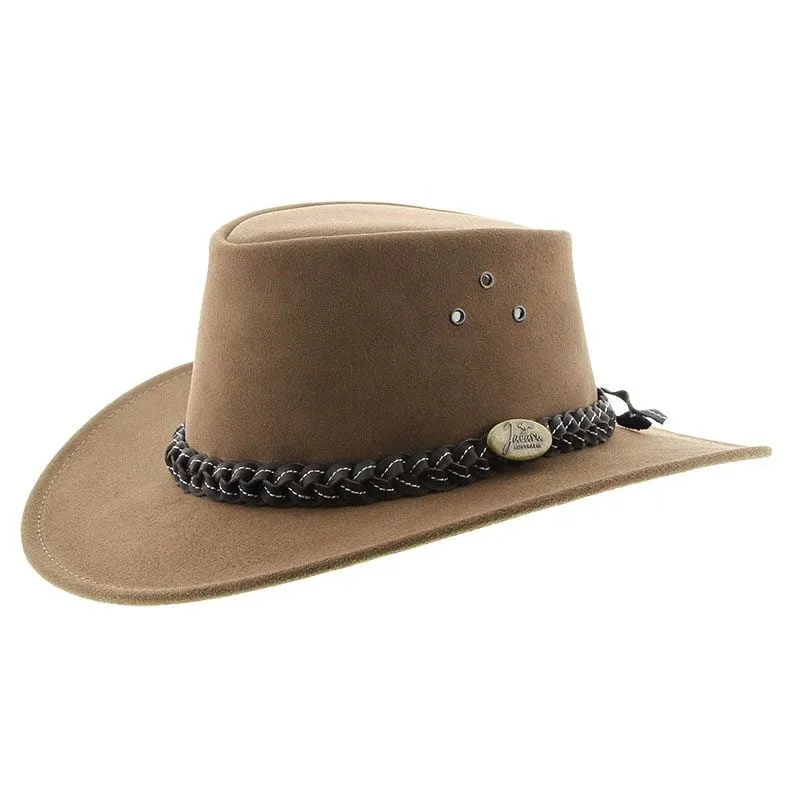 Jacaru Hats Wallaroo Suede - Mushroom