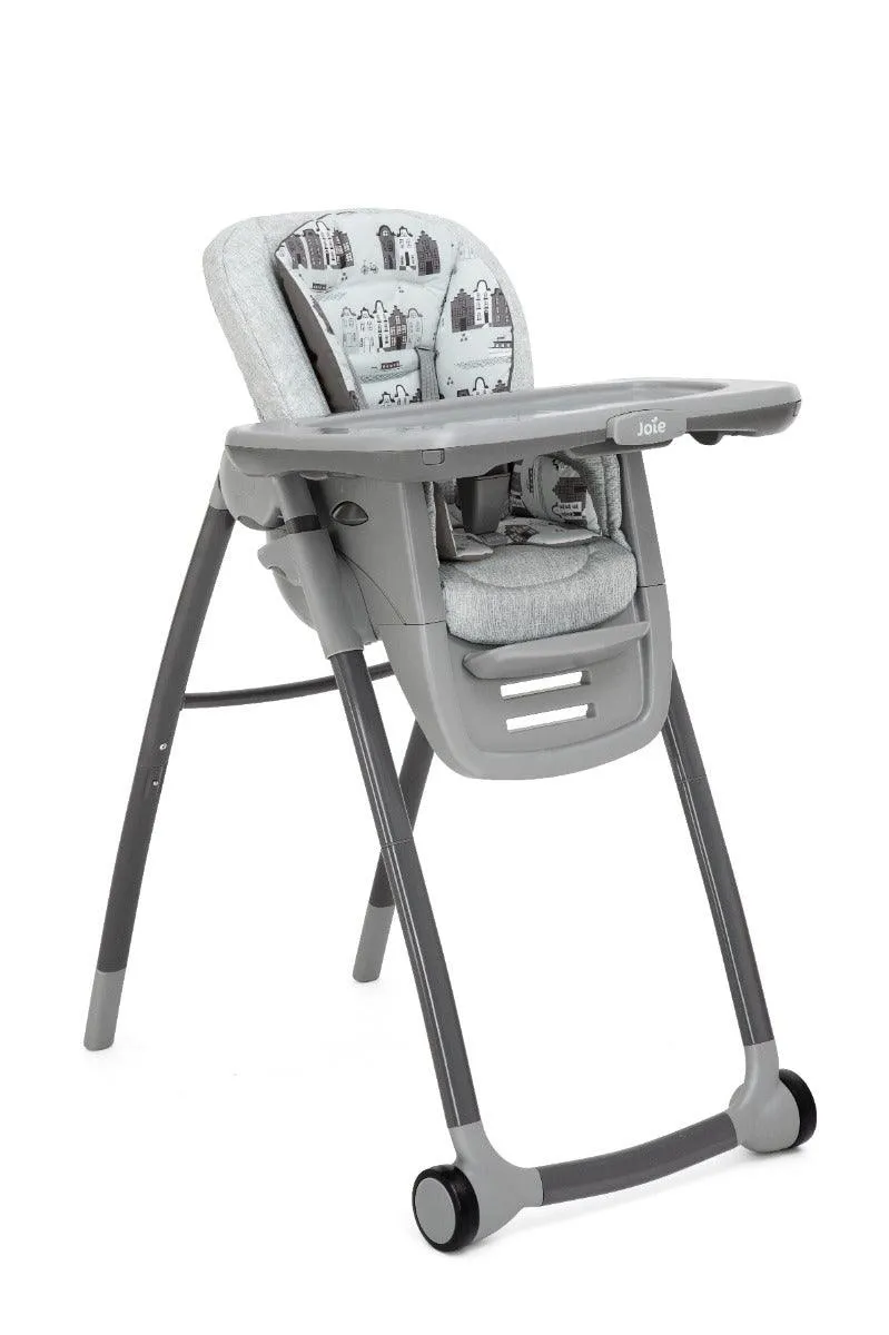 Joie Multiply 6 in 1 High Chair Petite City - Portable Booster Seat For Ages 0-6 Years