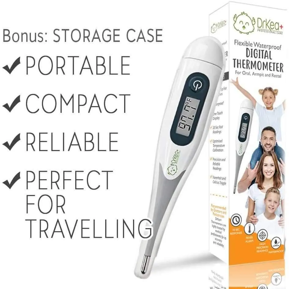 KeaBabies Flexible Waterproof Digital Thermometer