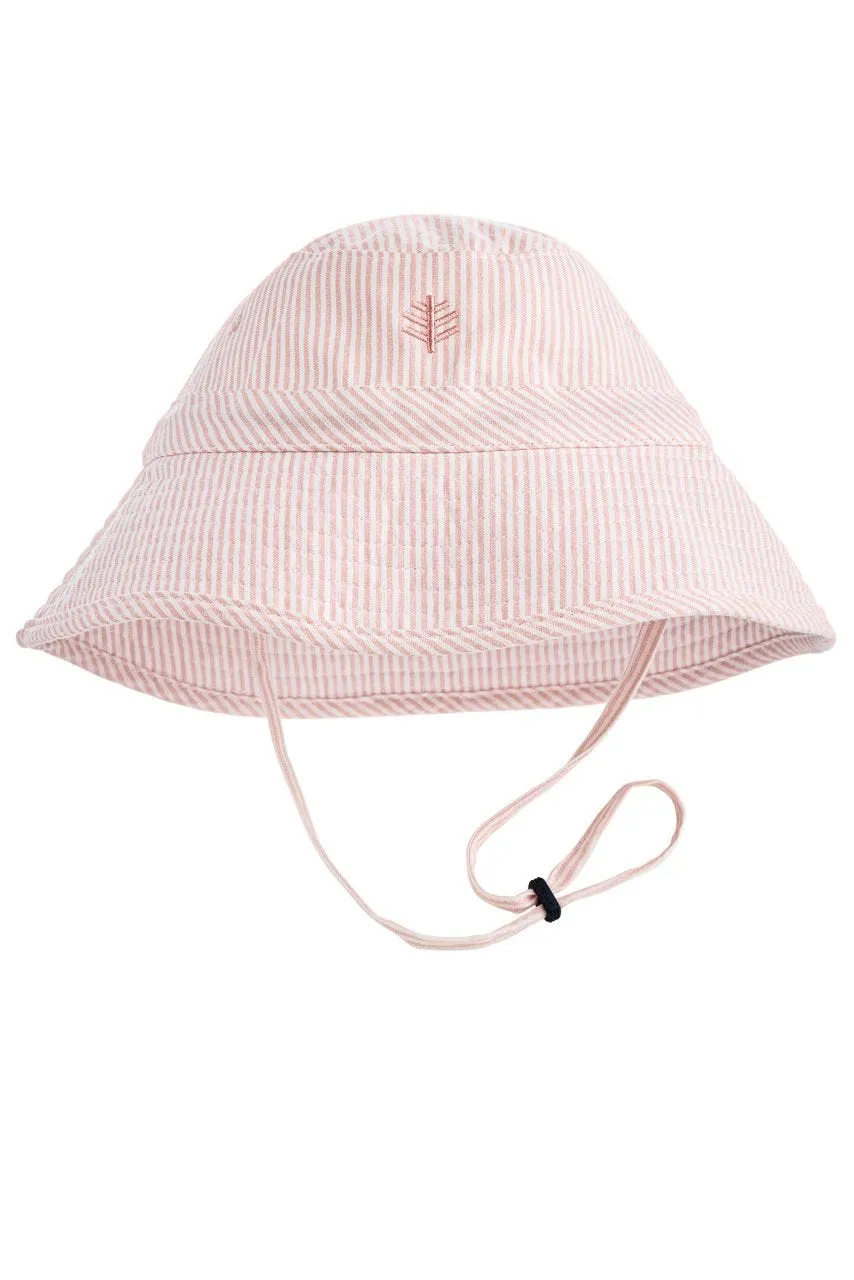 Kid's Taylor Chin Strap Hat  |  Light Pink Picnic Stripe