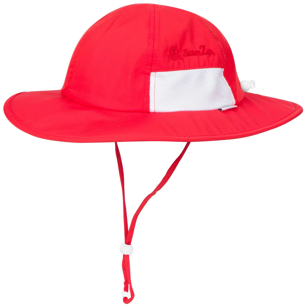 Kids Wide Brim Sun Hat "Fun Sun Day Play Hat" - Red