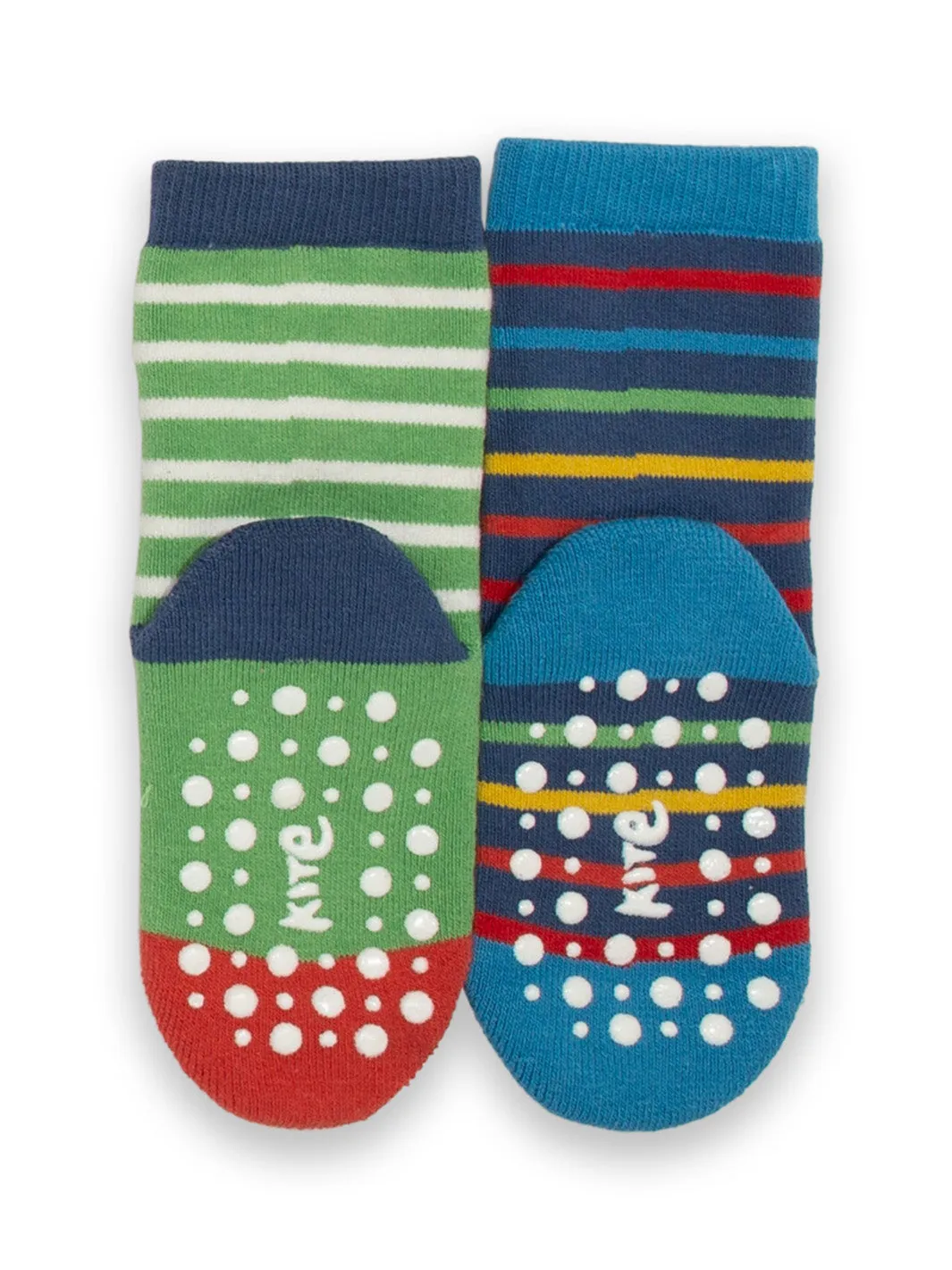 Kite Grippy Socks Tiger Face Fern (two pair pack)