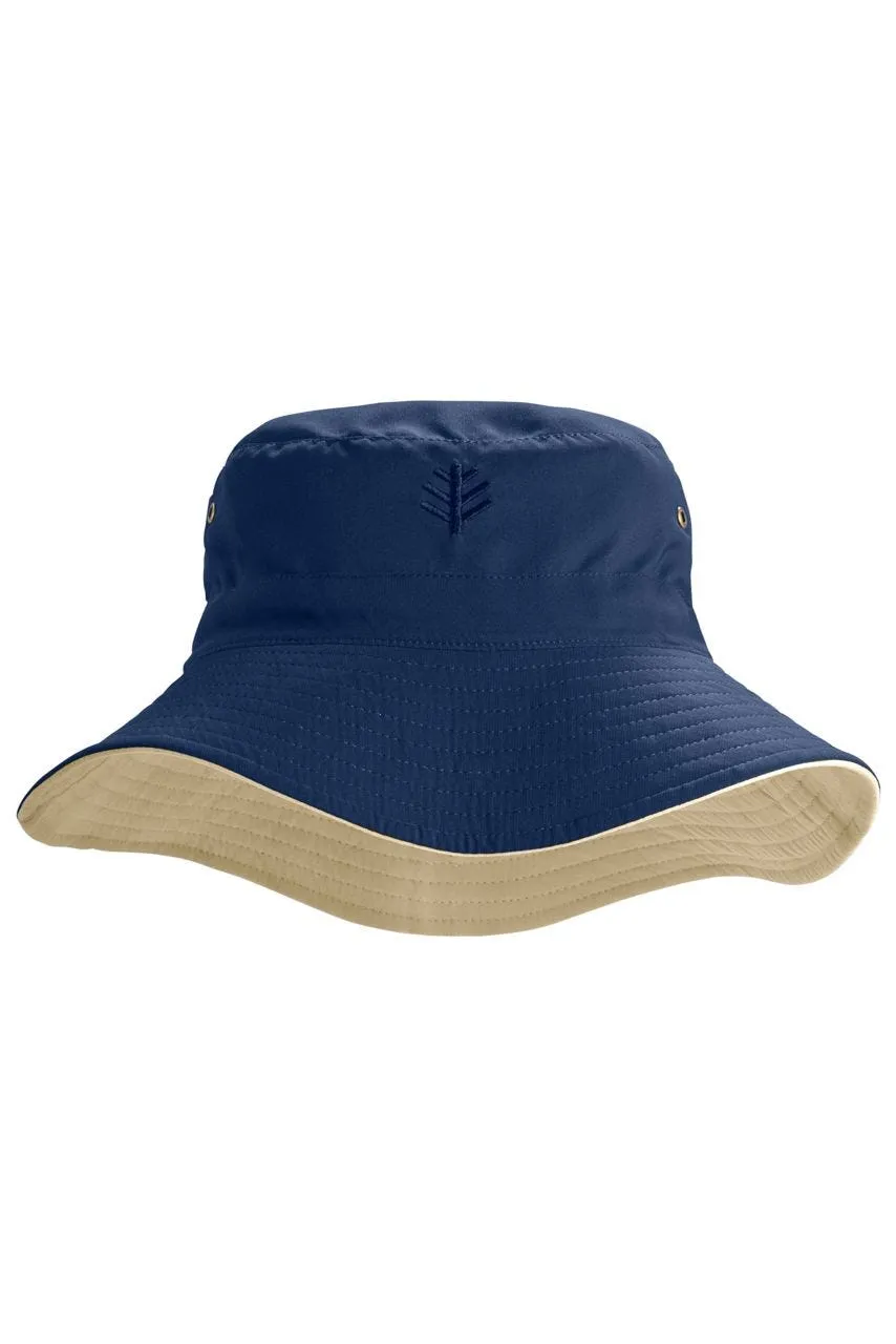 Landon Reversible Bucket Hat  |  Tan/Navy