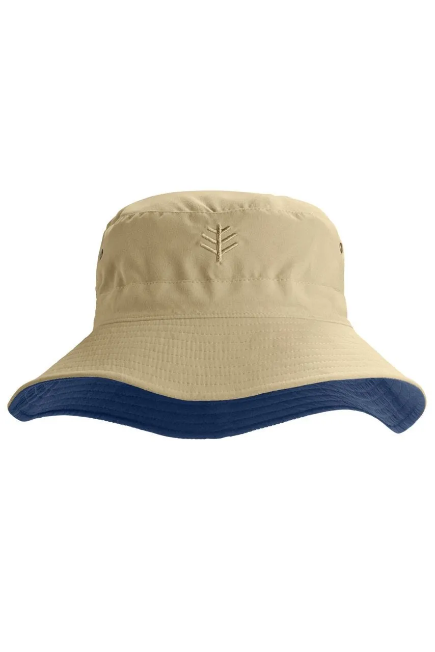 Landon Reversible Bucket Hat  |  Tan/Navy