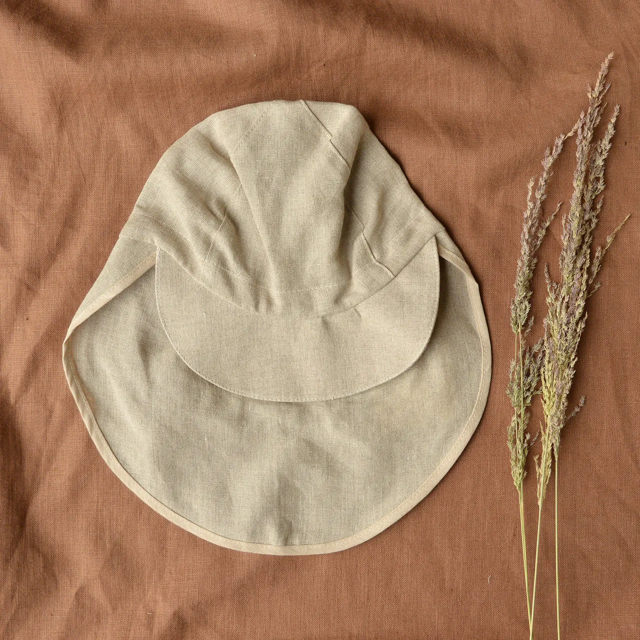 Legionnaire Cap - 100% Organic Linen (Child-Youth )