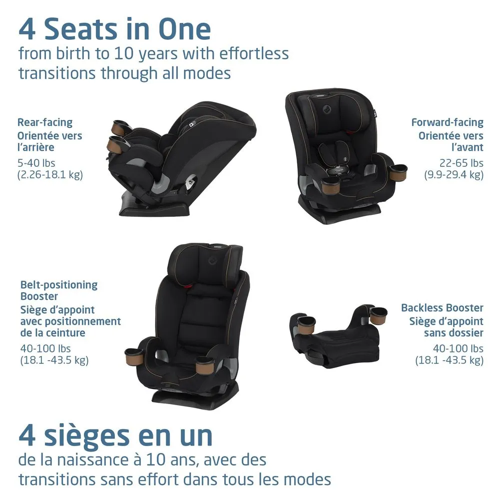 Maxi Cosi Kani 4-in-1 Convertible Car Seat - Designer Black