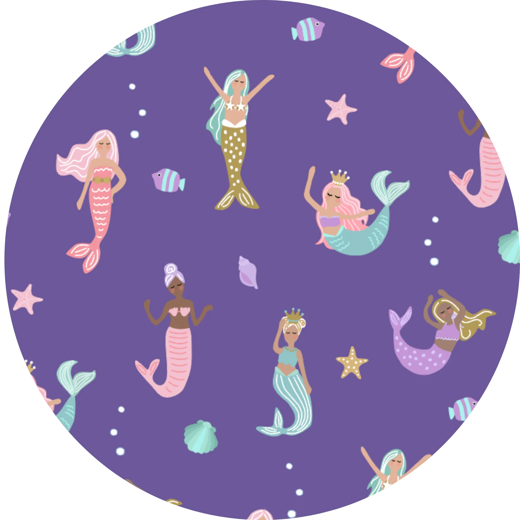 Mermaid in the U.S.A. Crib Sheet