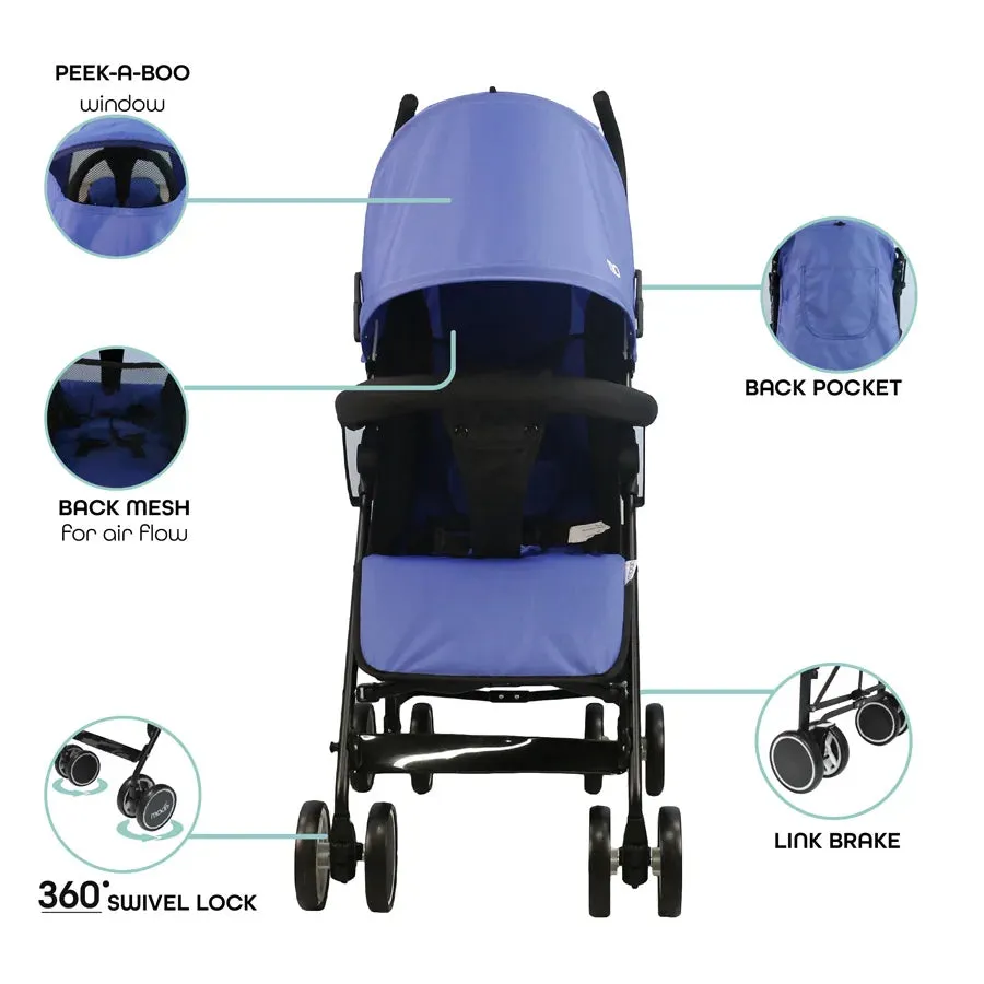 Moon Neo Plus Light Weight Travel Stroller (Cyan Blue)