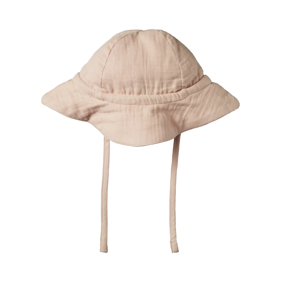 NATURE BABY CRINKLE MUSLIN SUNHAT ROSE DUST CRINKLE