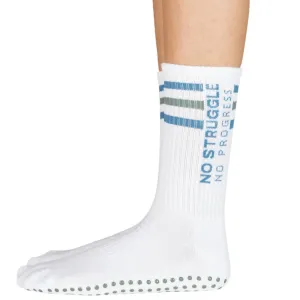 No Struggle, No Progress - Crew Grip Sock (Barre / Pilates)