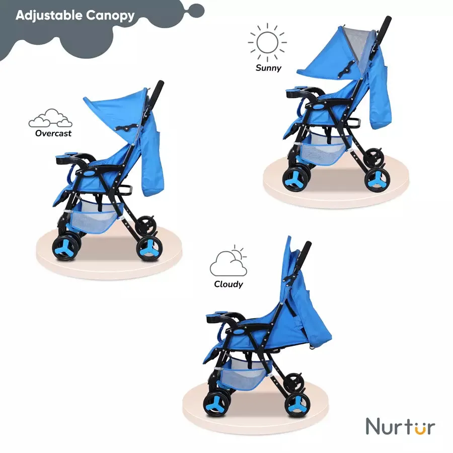 Nurtur Ryder Lightweight Baby Stroller (Blue)