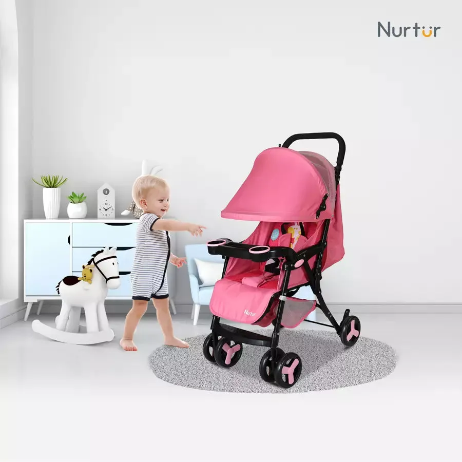 Nurtur Ryder Lightweight Baby Stroller (Pink)