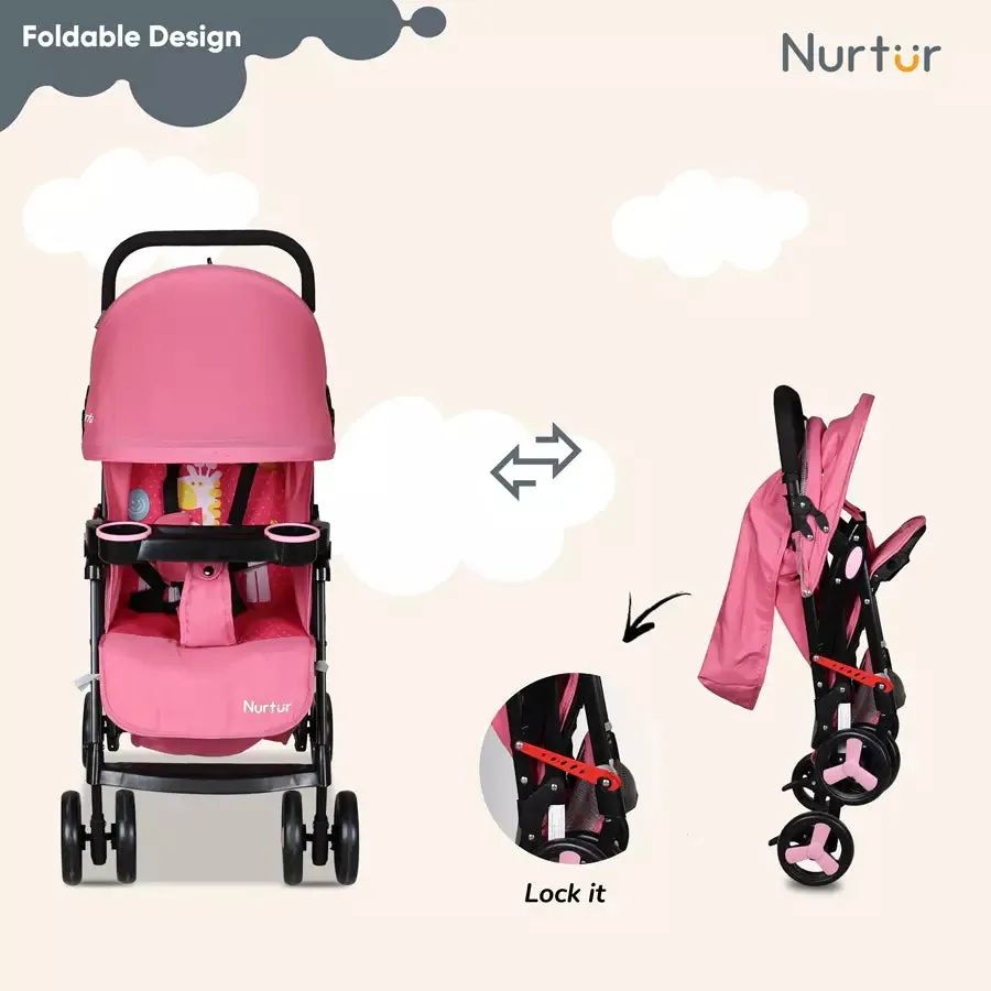 Nurtur Ryder Lightweight Baby Stroller (Pink)